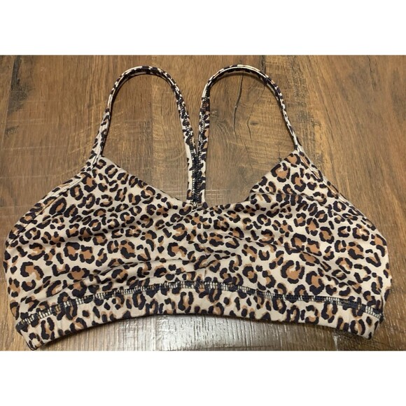 Fleo Leopard Print Sports Bra Women’s Size Large - Picture 1 of 4